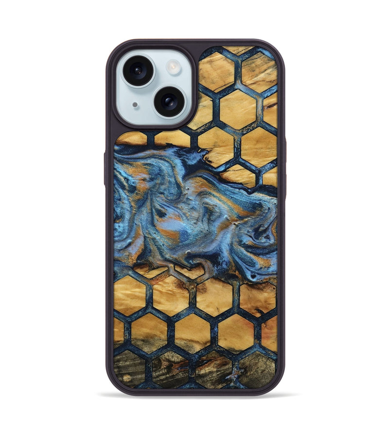 iPhone 15 Wood Phone Case - Lilian (Pattern, 797019)