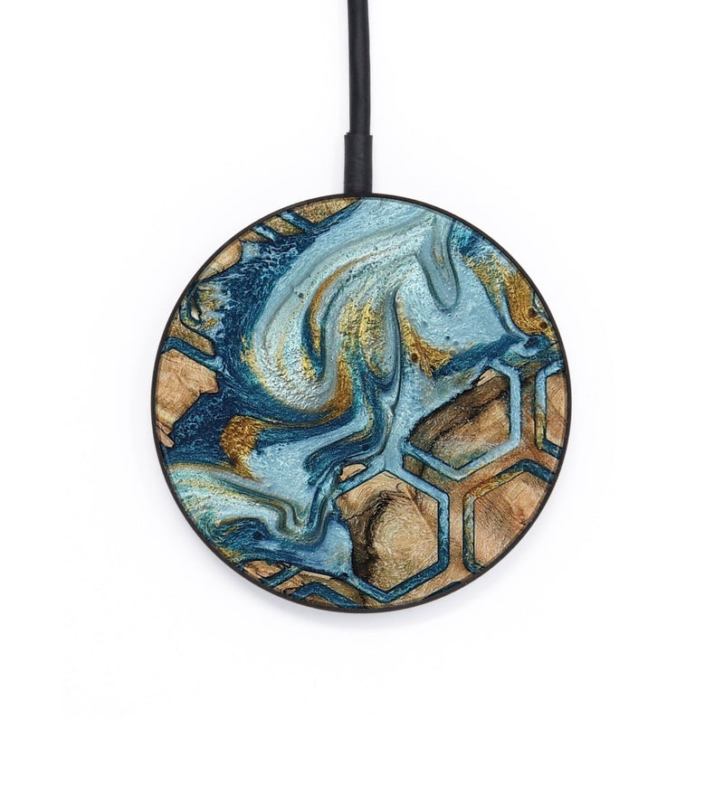 Circle Wood Wireless Charger - Ronnie (Pattern, 797031)
