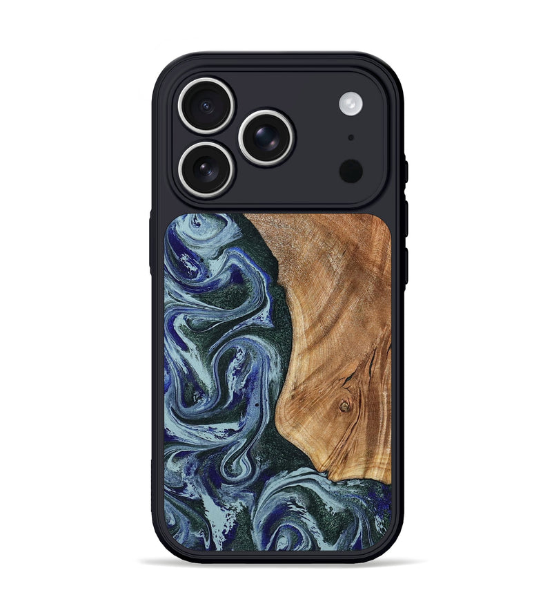 iPhone 17 Pro Wood Phone Case - Jon (Green, 797047)