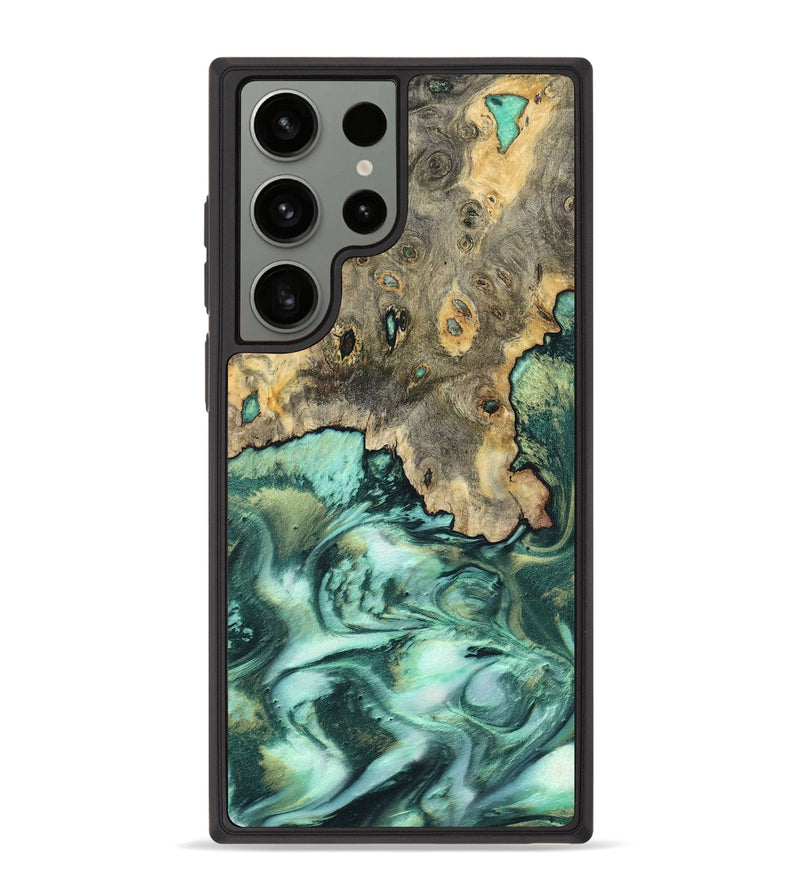 Galaxy S23 Ultra Wood Phone Case - Mattie (Green, 797048)