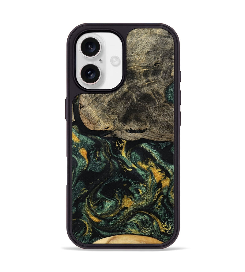 iPhone 17 Wood Phone Case - Leilany (Green, 797055)