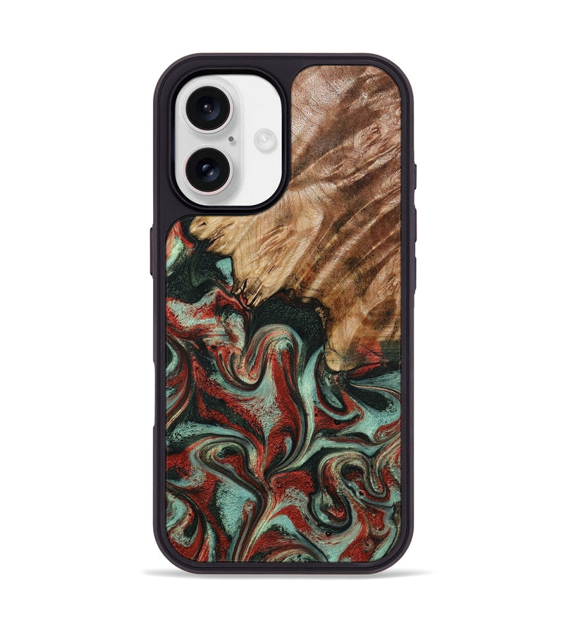 iPhone 17 Wood Phone Case - Helene (Green, 797059)
