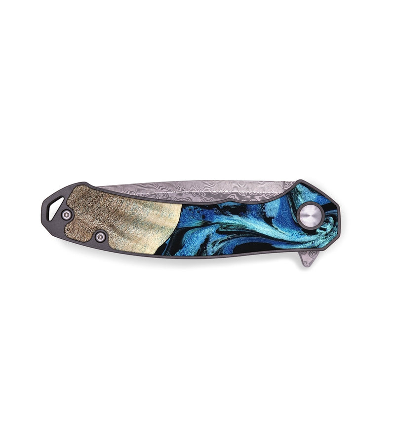 EDC Wood Pocket Knife - Maleah (Blue, 797071)
