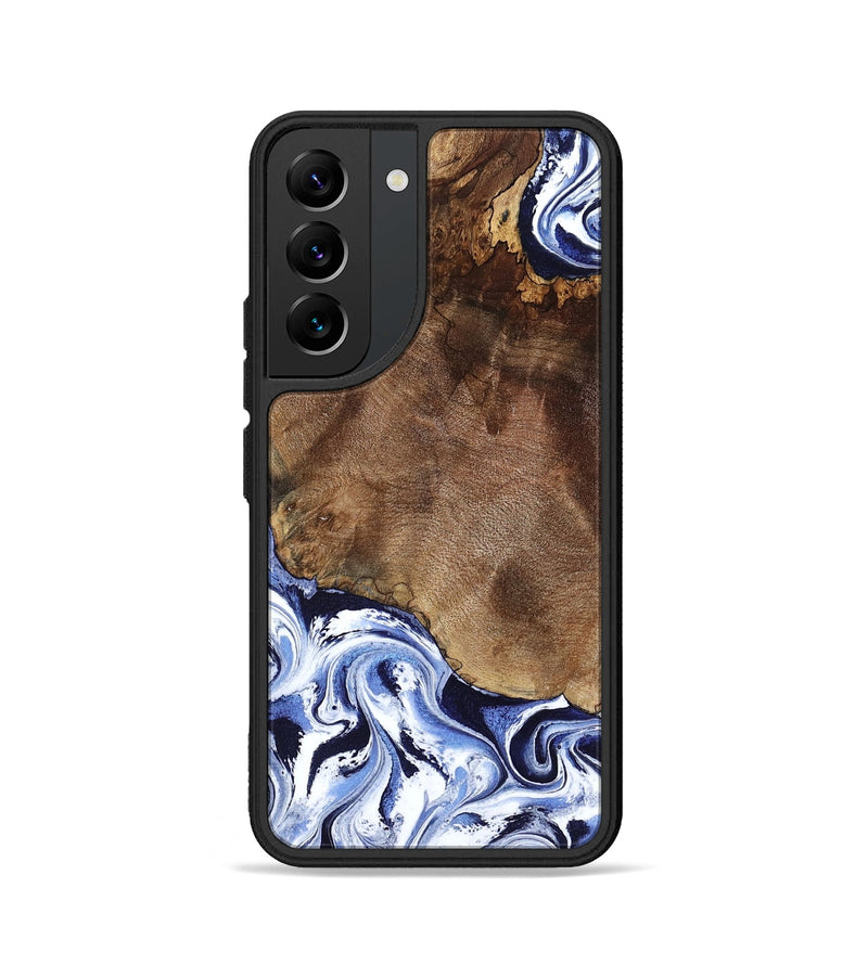 Galaxy S22 Wood Phone Case - Kelley (Blue, 797079)