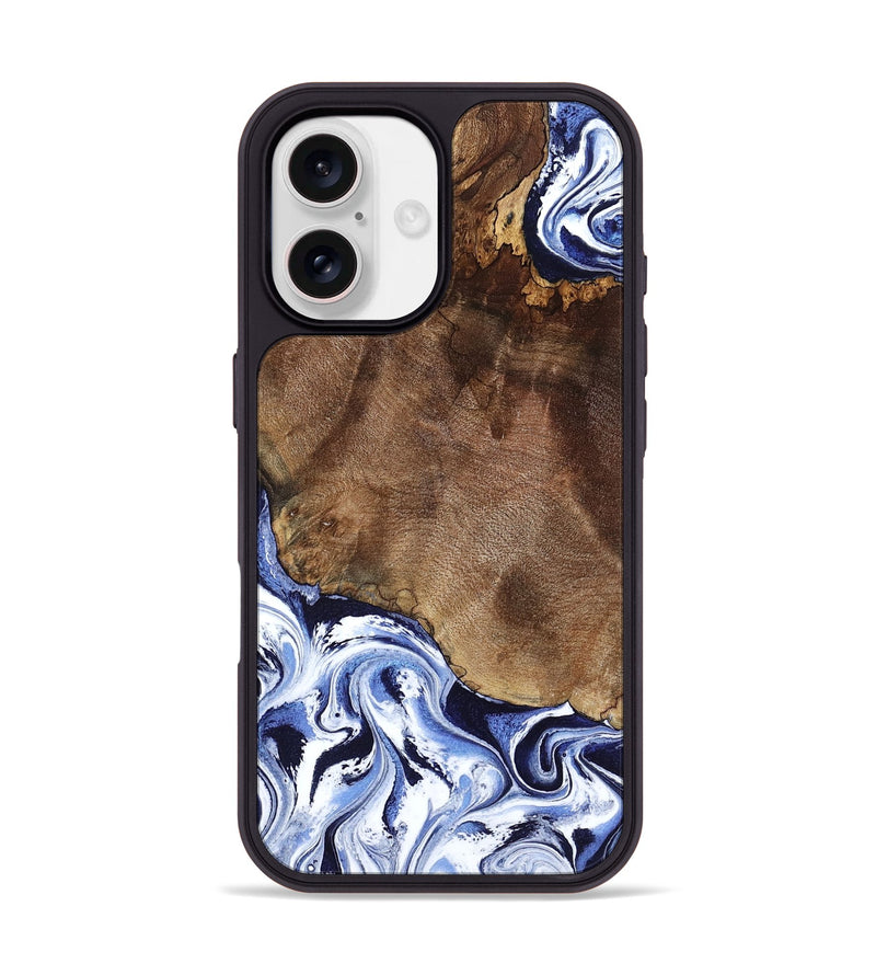 iPhone 17 Wood Phone Case - Kelley (Blue, 797079)