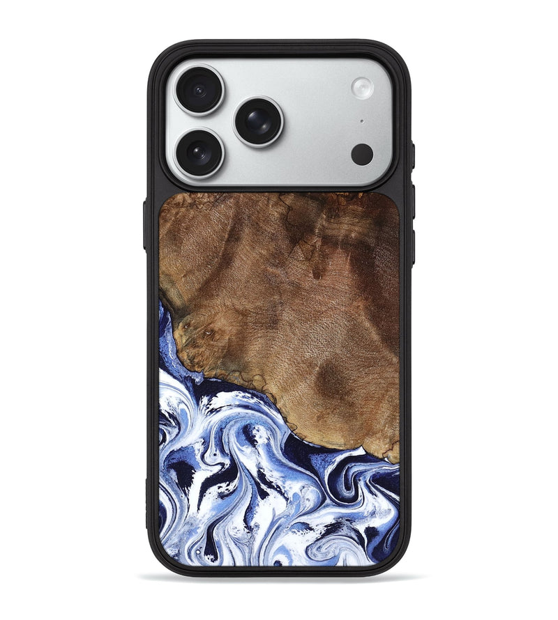 iPhone 18 Pro Max Wood Phone Case - Kelley (Blue, 797079)