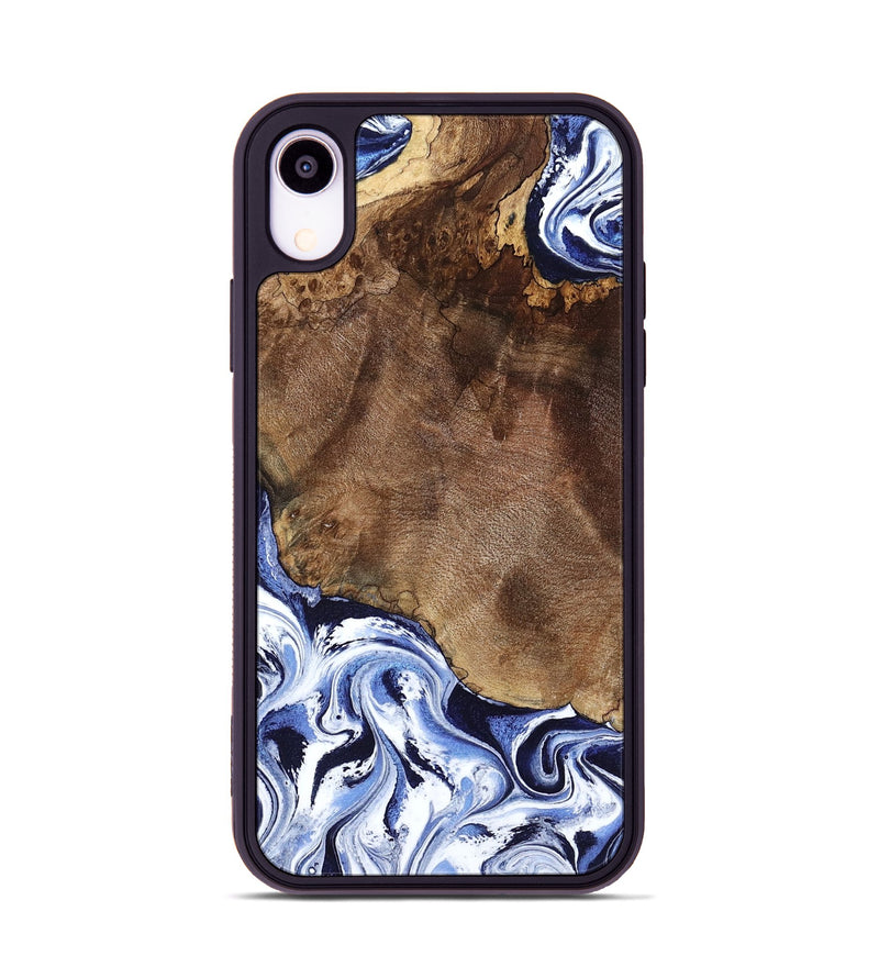 iPhone Xr Wood Phone Case - Kelley (Blue, 797079)