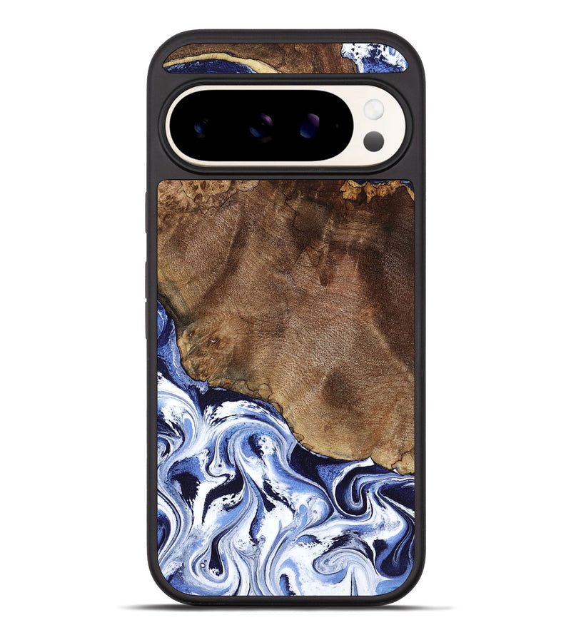 Pixel 10 Pro XL Wood Phone Case - Kelley (Blue, 797079)