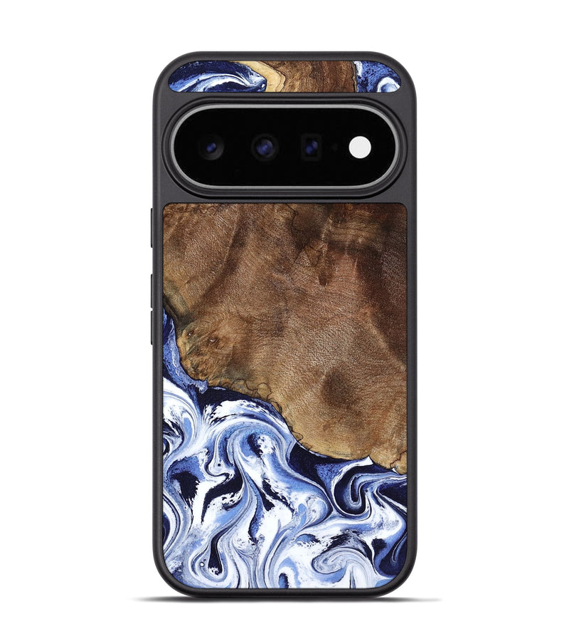 Pixel 11 Pro Wood Phone Case - Kelley (Blue, 797079)