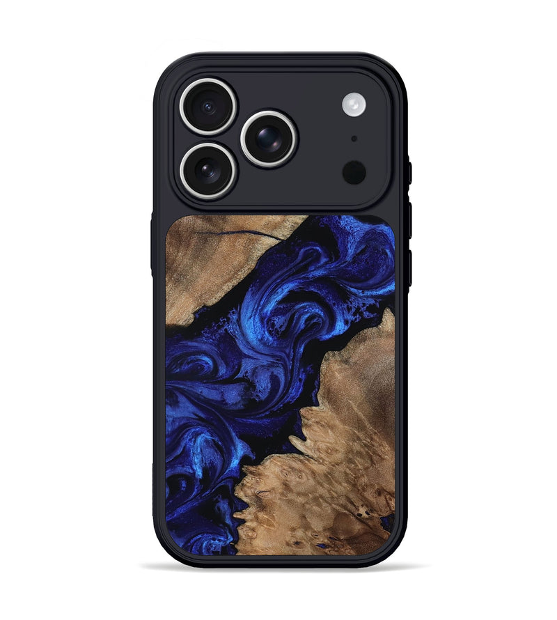 iPhone 17 Pro Wood Phone Case - Loni (Blue, 797081)