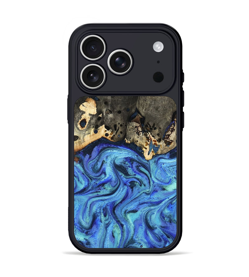 iPhone 17 Pro Wood Phone Case - Alonso (Blue, 797087)