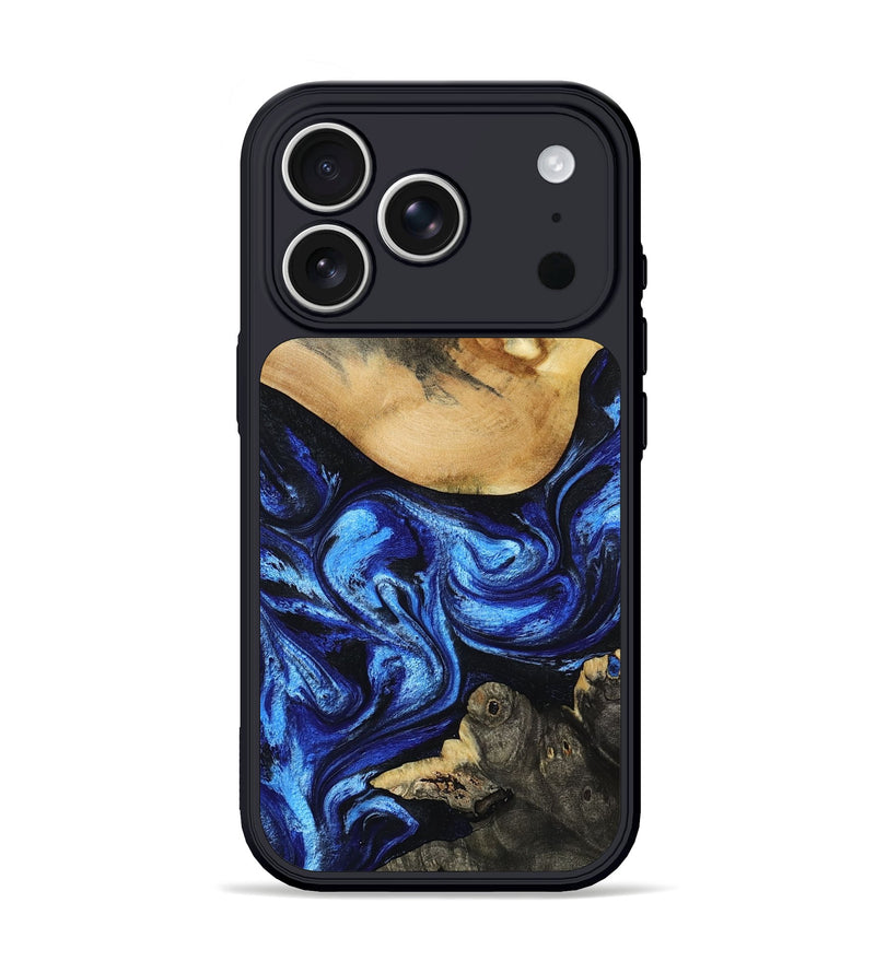 iPhone 17 Pro Wood Phone Case - Antonia (Blue, 797106)
