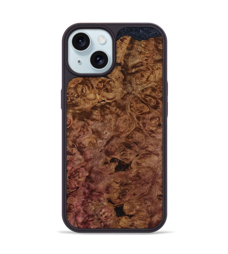 iPhone 15 Wood Phone Case - Marsha (Wood Burl, 797124)