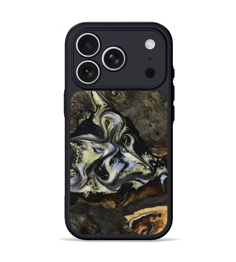 iPhone 17 Pro Wood Phone Case - Millard (Black & White, 797133)