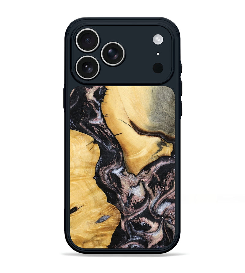 iPhone 17 Pro Max Wood Phone Case - Pennie (Black & White, 797137)