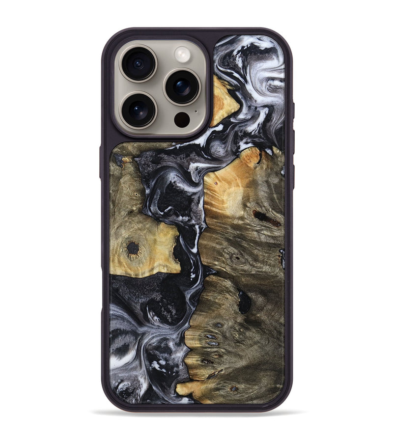 iPhone 16 Pro Max Wood Phone Case - Kartier (Black & White, 797139)