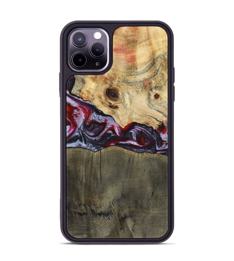 iPhone 11 Pro Max Wood Phone Case - Jarrett (Red, 797142)