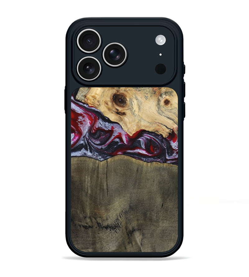 iPhone 17 Pro Max Wood Phone Case - Jarrett (Red, 797142)