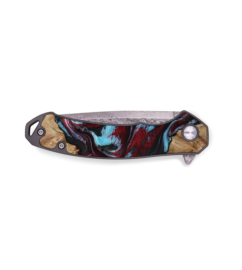 EDC Wood Pocket Knife - Flora (Red, 797153)