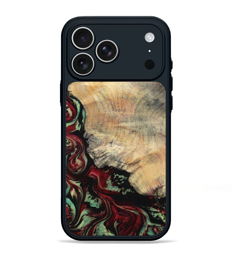 iPhone 17 Pro Max Wood Phone Case - Dinah (Red, 797155)