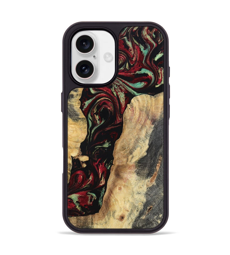 iPhone 17 Wood Phone Case - Kaiden (Red, 797156)