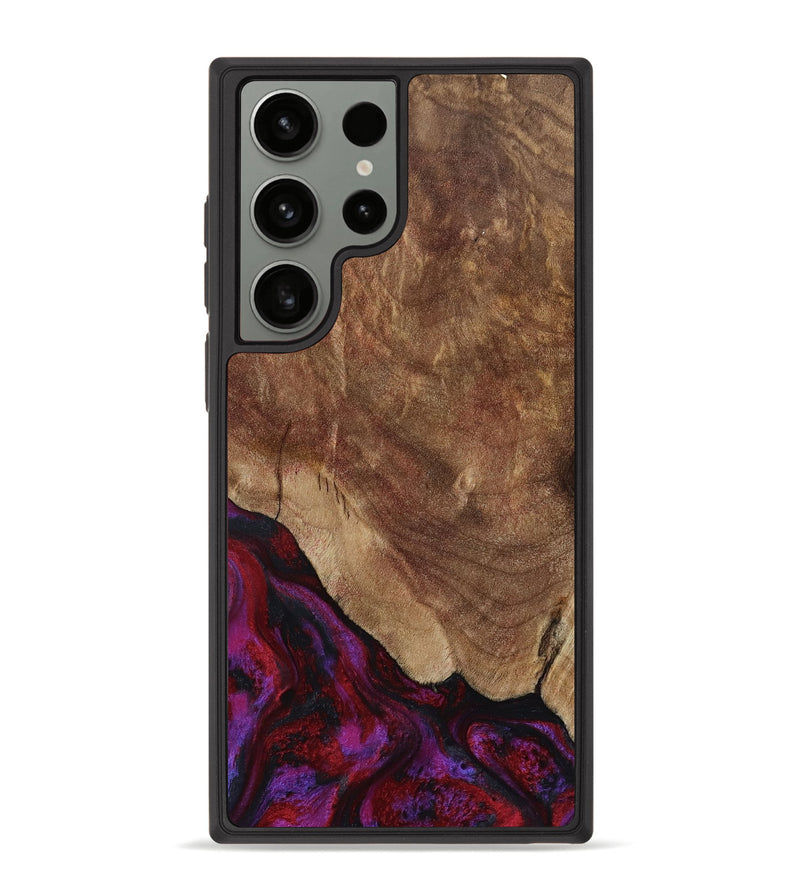 Galaxy S23 Ultra Wood Phone Case - Dino (Red, 797177)