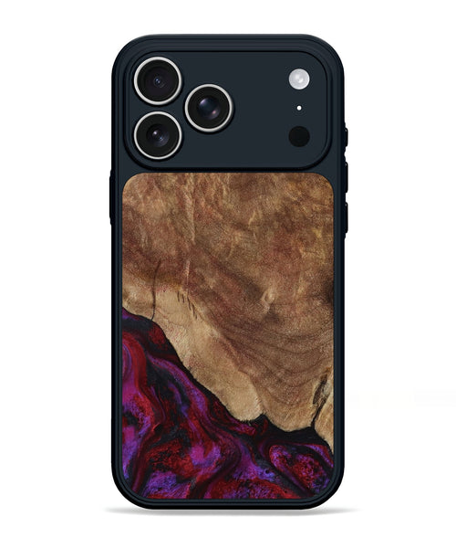 iPhone 17 Pro Max Wood Phone Case - Dino (Red, 797177)