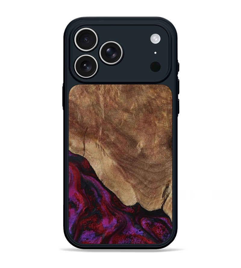 iPhone 17 Pro Max Wood Phone Case - Dino (Red, 797177)