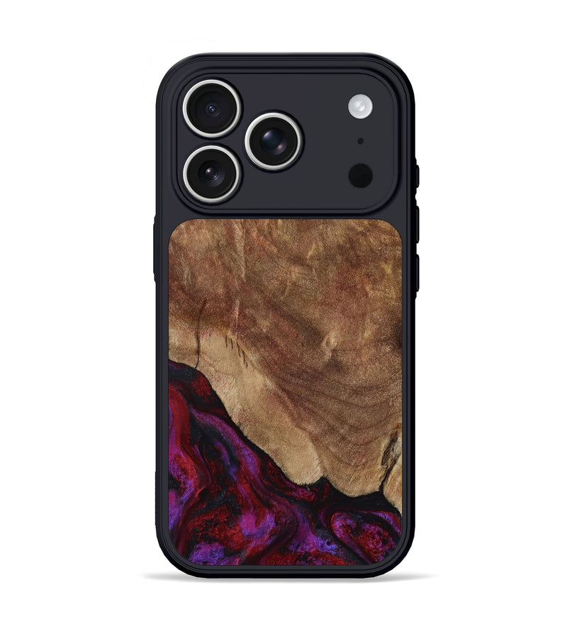 iPhone 17 Pro Wood Phone Case - Dino (Red, 797177)