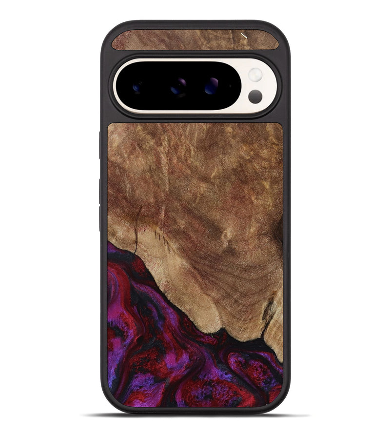 Pixel 10 Pro XL Wood Phone Case - Dino (Red, 797177)