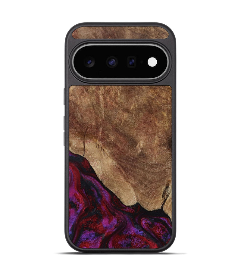 Pixel 11 Wood Phone Case - Dino (Red, 797177)