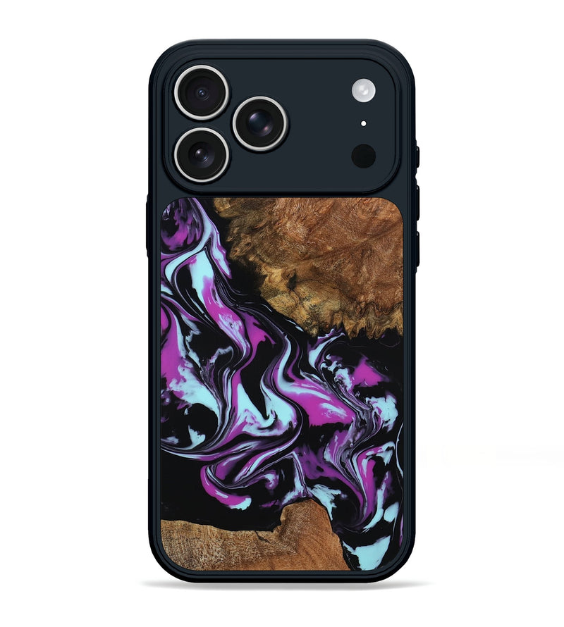 iPhone 17 Pro Max Wood Phone Case - Carlene (Purple, 797182)