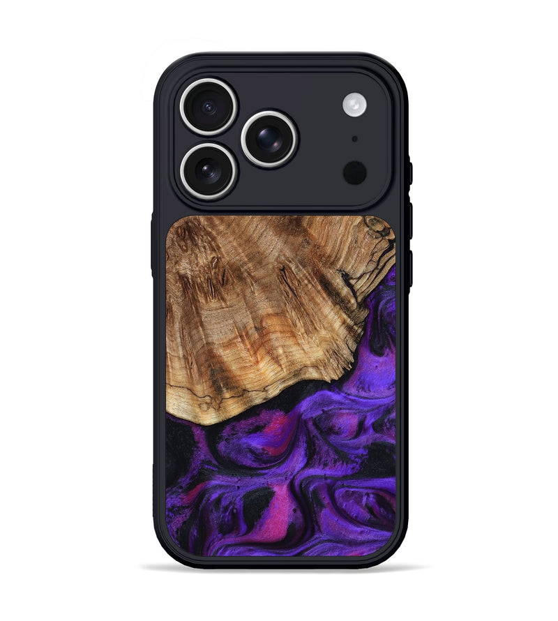 iPhone 17 Pro Wood Phone Case - Riya (Purple, 797187)