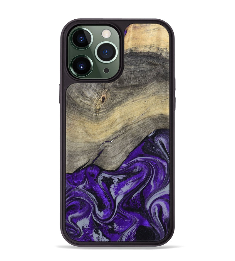 iPhone 13 Pro Max Wood Phone Case - Antoine (Purple, 797188)