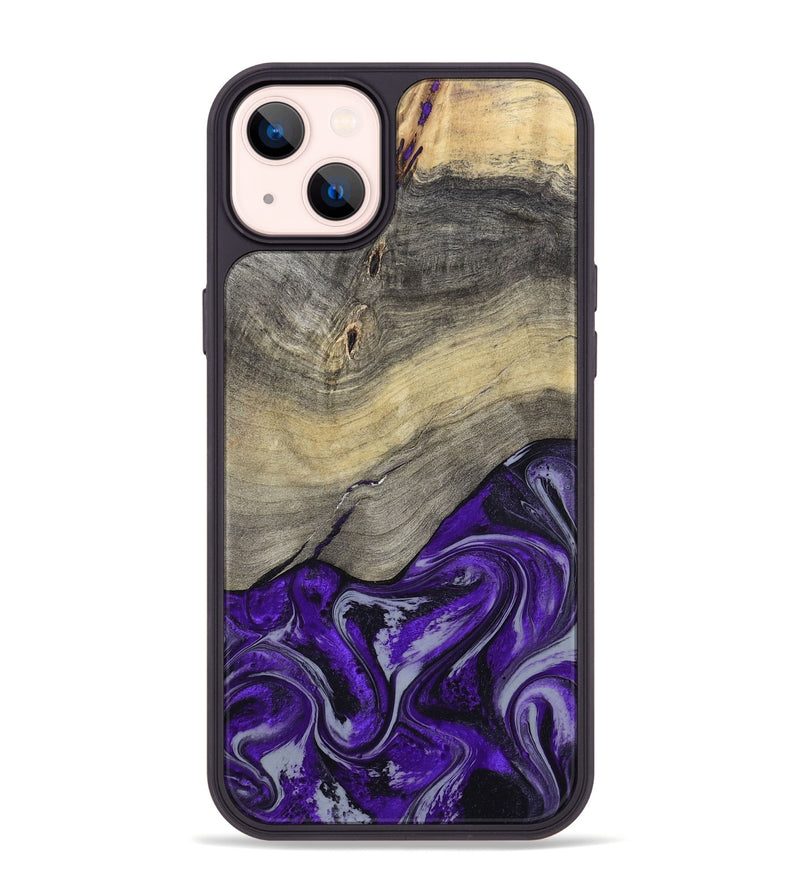 iPhone 14 Plus Wood Phone Case - Antoine (Purple, 797188)