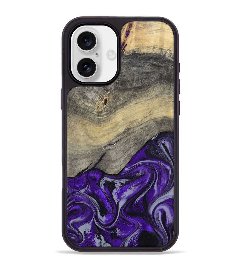 iPhone 16 Plus Wood Phone Case - Antoine (Purple, 797188)