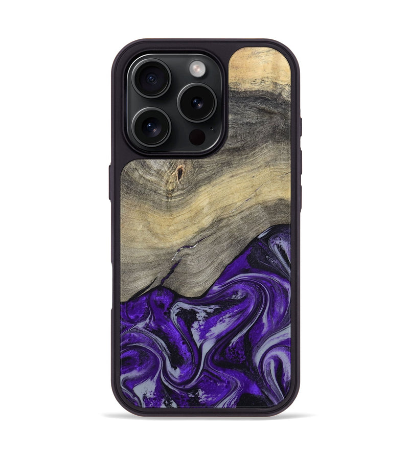 iPhone 16 Pro Wood Phone Case - Antoine (Purple, 797188)
