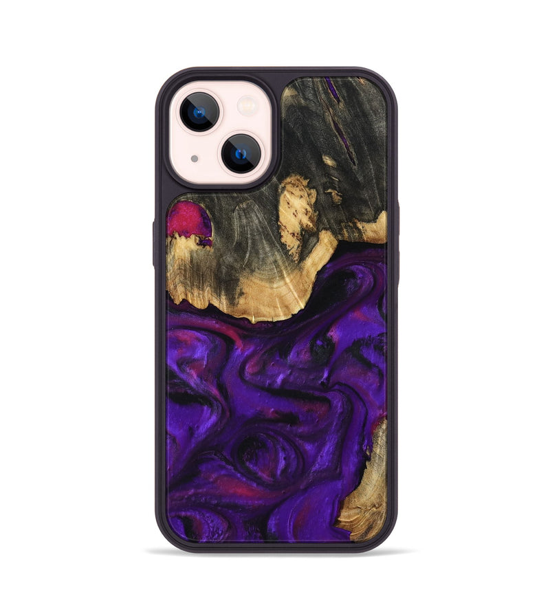 iPhone 14 Wood Phone Case - Haley (Purple, 797192)