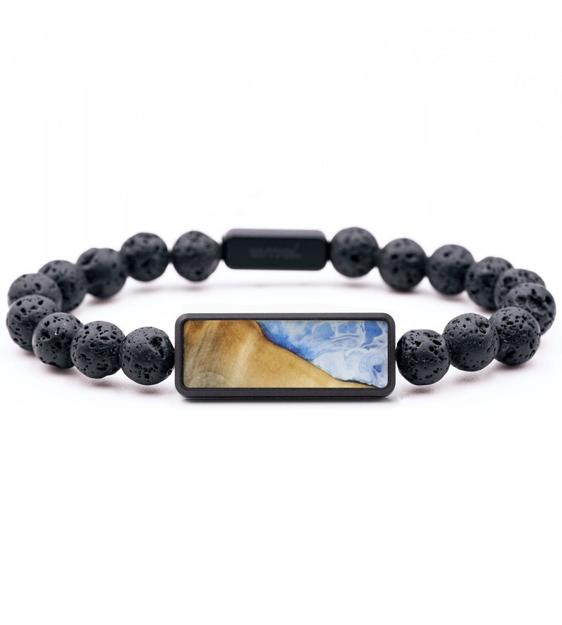 Lava Bead Wood Bracelet - Dorothea (Coastal, 797212)
