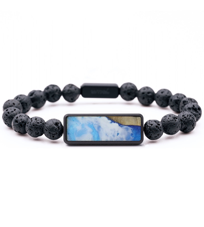 Lava Bead Wood Bracelet - Kaelyn (Coastal, 797213)