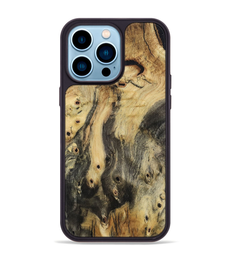 iPhone 14 Pro Max Wood Phone Case - Pierre (Wood Burl, 797222)