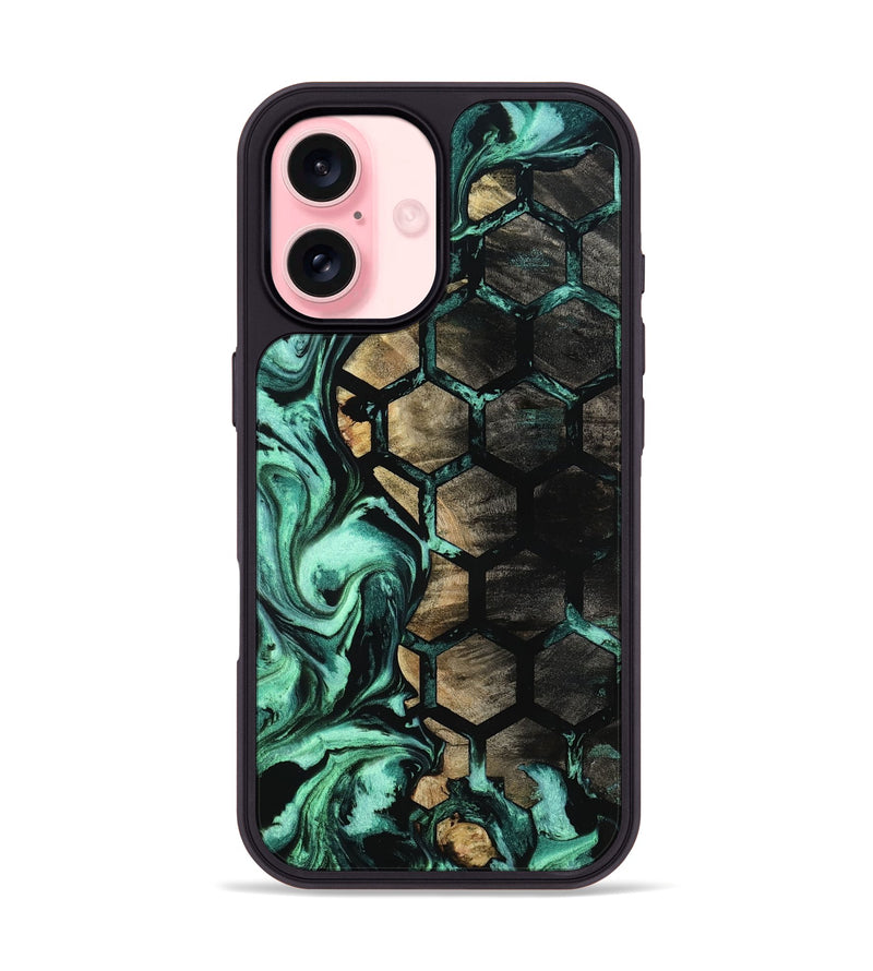 iPhone 16 Wood Phone Case - Mat (Pattern, 797310)
