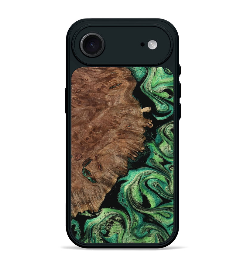 iPhone 17 Air Wood Phone Case - Hosea (Green, 797351)