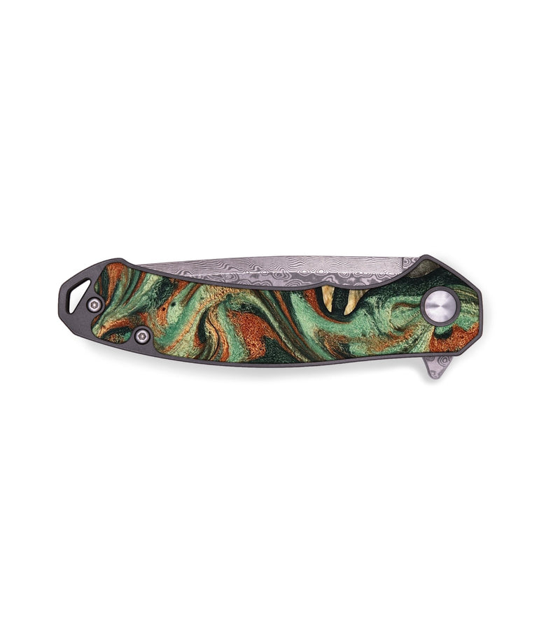 EDC Wood Pocket Knife - Audra (Green, 797352)