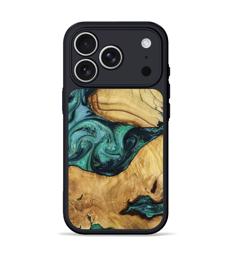 iPhone 17 Pro Wood Phone Case - Marcus (Green, 797356)