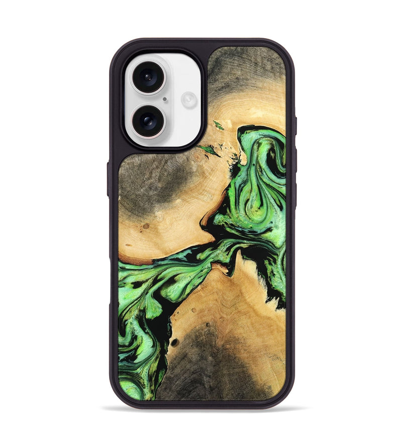 iPhone 17 Wood Phone Case - January (Green, 797359)