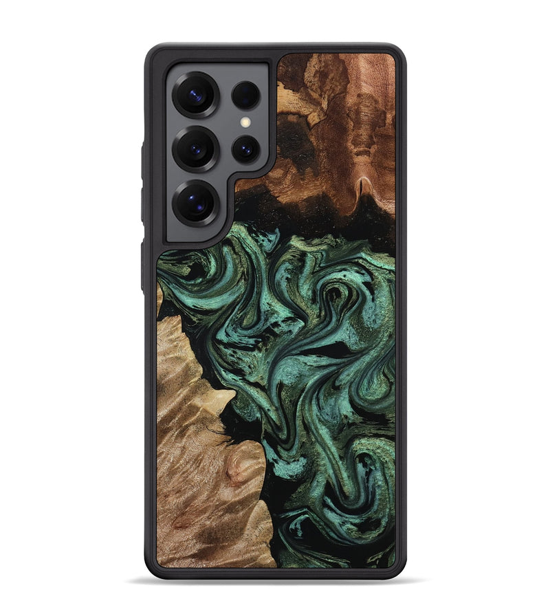 Galaxy S25 Ultra Wood Phone Case - Miley (Green, 797360)