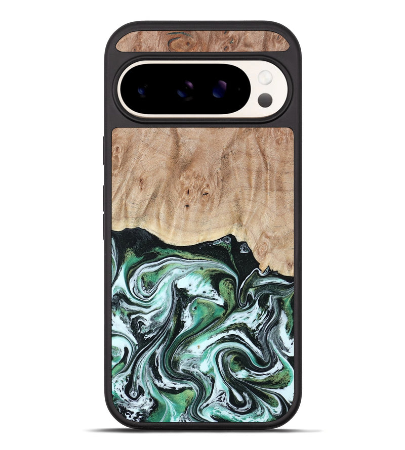 Pixel 10 Pro XL Wood Phone Case - Moshe (Green, 797363)