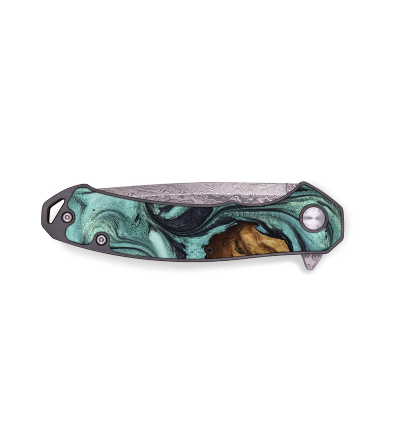 EDC Wood Pocket Knife - Kori (Green, 797365)