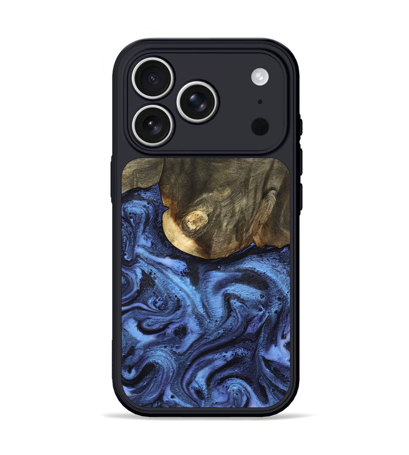 iPhone 17 Pro Wood Phone Case - Karsyn (Blue, 797371)